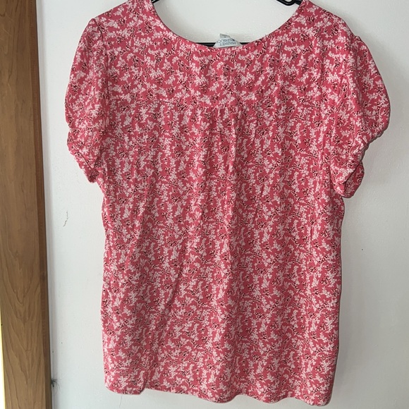 Market & Spruce Size XL Pink Zoa Button Down Top - Picture 5 of 6
